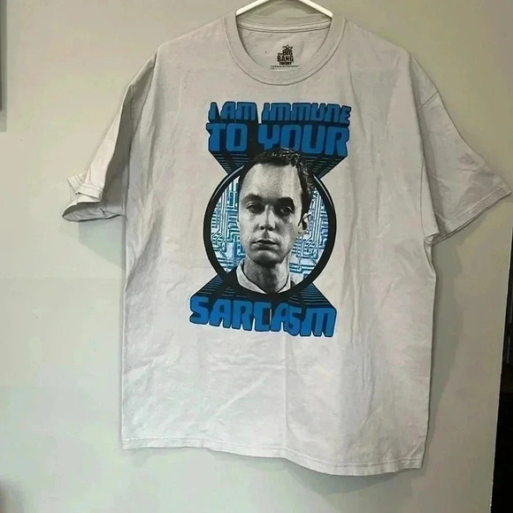 ❤️2/$30❤️[XL]The Big  Bang Sheldon Sarcasm Men SS T shirt - Picture 2 of 6